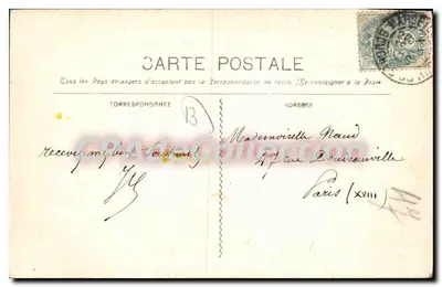 Marseille - Statek żaglowy na Starym Portu — Guénée fot. Marseille, n°282 — Rewers