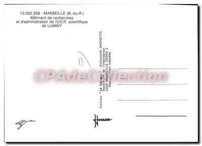 Budynek badawczy i administracyjny U.E.R. naukowego w Luminy — Marsylia — Wydawnictwo Hachette — Rewers