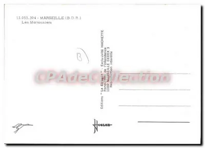 Marseille — Os Marronniers — Edições Hachette — Verso