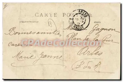 Martigues - Canal do Rei e Canal do Pontet — Editor C. Ruat, Marselha, n° 4864 — Verso