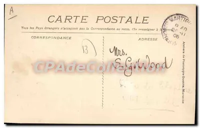 Martigues - Quai Sainte Catherine — uitgever: Atelier de Phototype Gueritte, n° 252 — Achterkant