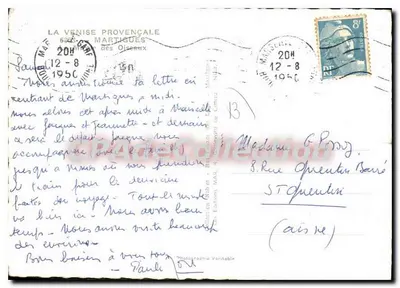 Widok na port w Martigues — La Venise Provençale — Fotografia T. Mar — Rewers
