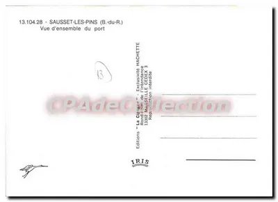 Sausset-les-Pins — Vista geral do porto — Éditions IRIS — Verso