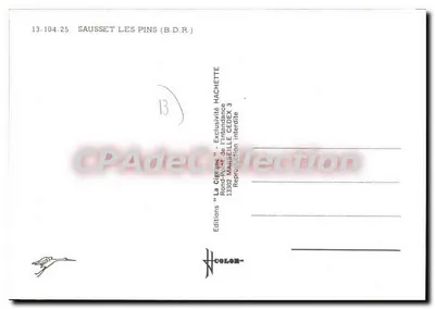 Sausset les Pins — Porto e vista rochosa — Edições La Cigogne — Verso