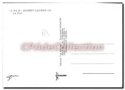 Le Port — Sausset-les-Pins (13) — Wydawnictwo 'La Cigogne' — Rewers