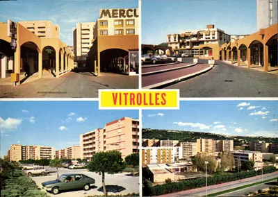 Vitrolles — Vista geral da cidade e hotel Mercure — Imprimerie Reoint, Marselha