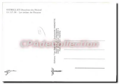 Vitrolles — Wzgórze Roucas — Wydawnictwo 'La Cigogne' n°13.117.06 — Rewers