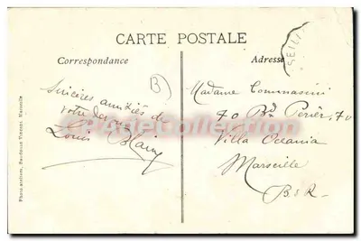 Na Provência - Traje Provençal — Coleção L.A. — Foto Baudouin, Marselha — Verso