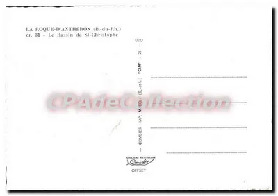 La Roque-d'Anthéron — Widok na basen Świętego Chrystusopola — Imp. Combier — Rewers