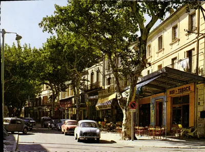 Vista de rua arborizada em Châteaurenard — Edições Souv. Naturelles, série 13 CBO 103