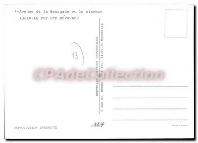 Kościół św. Réparate — Aleja de la Bourgade — Nowe Wydawnictwo Prowenckie — Rewers