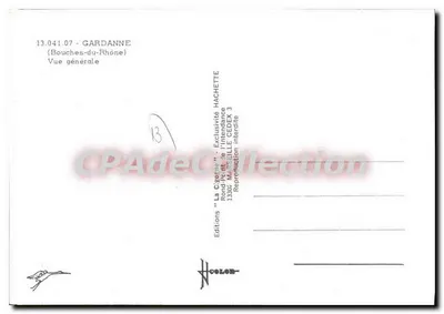Gardanne — Widok ogólny — Wydawnictwo Hachette — Rewers