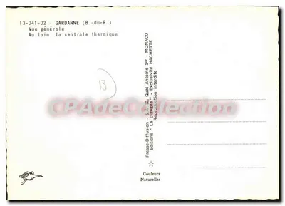 Gardanne (B.-du-R) — Widok ogólny — W oddali, elektrownia cieplna — Presses-Diffusion "La Crènne" — Rewers