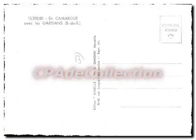 W Camargie z Gardianami — Wydawnictwo G. Gandini, Marsylia — Rewers