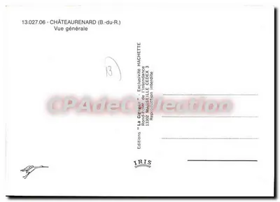 Châteaurenard (B.-du-R.) — Vista geral — Edições IRIS — Verso