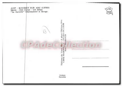 Rousset-sur-Arc — Cité Corail, La Gavotte, Châteauneuf-le-Rouge — Éditions du Vieux Port — Verso