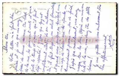 Moskee van de Zwaluwe — Algerije — Uitgaven La Cigogne, n° 12 — Achterkant
