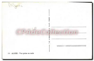 Algérie — Vue prise en rade — C.A.P. - PARIS — Rewers