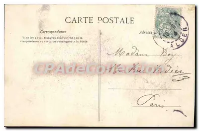 ALGER — Plac Bresson — Wejście główne — M. Beaugrand, n°108 — Rewers