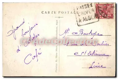 Algier — Widok ulicy w Casbah — Foto Albert, nr 134 — Rewers