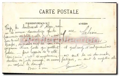 Algier — Rue Benali — LL. — nr 318 — Rewers