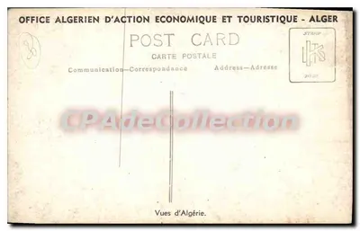 Minaret meczetu — Algieria — Office Algérien d'Action Économique et Touristique — Rewers