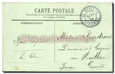 Alger — Os Boulevards e as Arcadas — Editor LL, n°326 — Verso