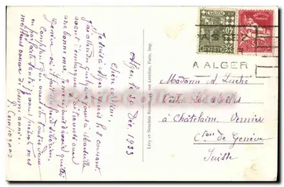 Place du Théâtre — Algier — wydawca Lévy et Neurden, nr 29 — Rewers