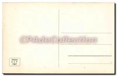 Palácio do 19º Corpo de Exército — Praça Bugeau — Edição L. & Y. Alger — Verso
