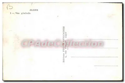 Algés — Vista geral — Editora Éditions Pifiono Africaines — Verso