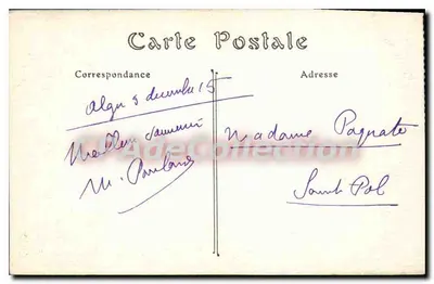 Algier — Aleja Palmiernia — ND. Phot, n°120 — Rewers