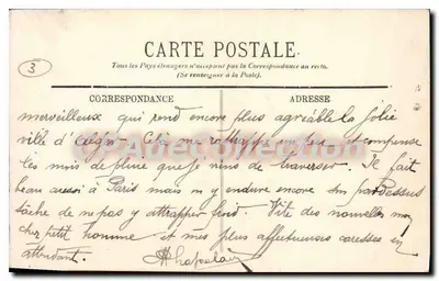 Alger — Rue de la Mer Rouge — LL. — 1900 — Rewers