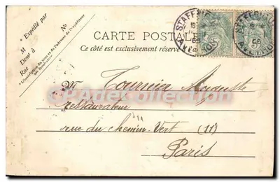 Alger — Widok z wieży morskiej — V.P. Paris 3 — Rewers