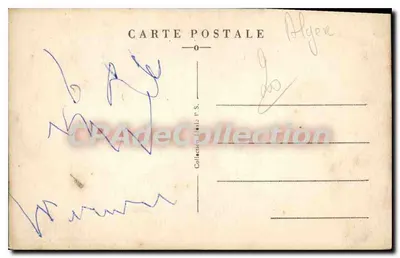 Algero - Rue Arabe — vista di strada con bambini — Collezione di P.S. — Verso