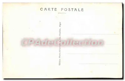 Argel — A Grande Posta — Edição Photo-Africains, Argel — Verso