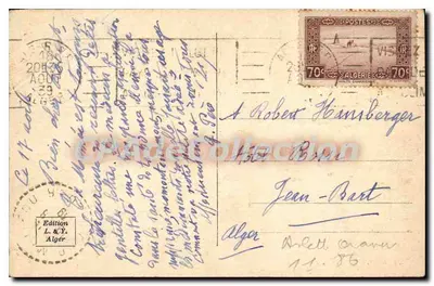 As Faculdades — Argélia — Edição L. & Y. n° 378 — Verso
