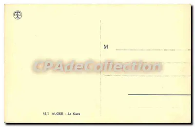 Alger — Gare — widok portu i przystani — SPiGA, nr 41/1 — Rewers
