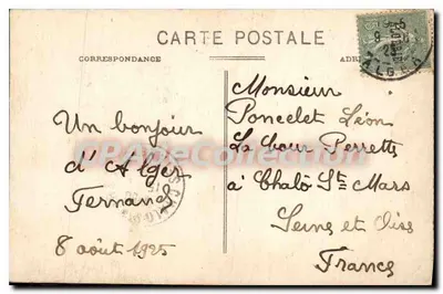 Alger — Moskee Sidi-Abderrhaman — Edit. A. F. — Achterkant