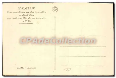 Haventje van Alger — uitzicht op het havengebied met boten en gebouw in de verte — L'Amirauté, Alger — Achterkant