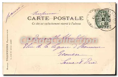 ALGER — Marabu Sidi-Yaya — Nr 141, wydawca Arnold Vollenweider, data 30 maja 1903 — Rewers