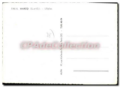 Marcq (S.-et-O.) — A Igreja — ALFA, n° 7.90.15 — Verso