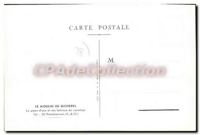 O Moulin de Bicherel — A peça d'água e seus barcos de canoagem — Imp. H. Bonhui, Paris — Verso