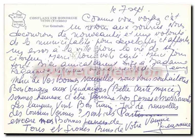 Conflans-Sainte-Honorine — Vista Geral — Lyna — Verso