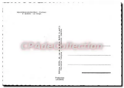Neauphle-le-Château — A aldeia — Edições ESTEL, Blois — Verso