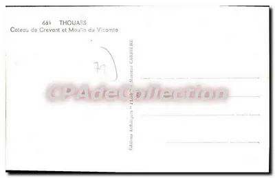 Thouars — Coteau de Crevant i Młyn Wicehrabiego — Wydawnictwo Artystyczne "FLOP" - Marcel CARRIERE — Rewers