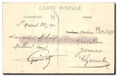 St-MAIXENT - Zielone promenady — kolekcja E. Blauchou — Rewers