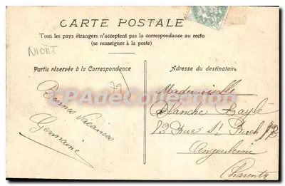 Kioszek Bréche — Paryż-Niort — wydawca nieznany — Rewers