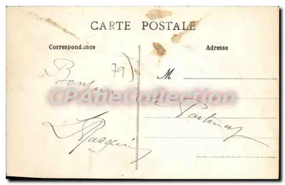 Parthenay — Piazza del Donjon — E. Cordier, edit., Parthenay — Verso