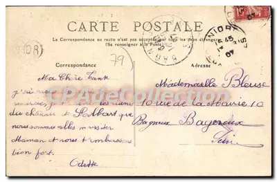 Het Kasteel van Salbart — Omliggende gebieden van NIORT - ECHIRÉ — Collectie Galeries Paris — Achterkant