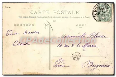 Niort - Hotel de Ville, widok z wieży — Wydawnictwo Galerii Parizyjskich, Niort, nr 43 — Rewers